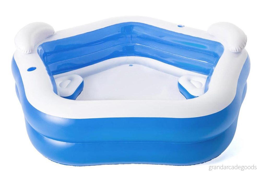 Bestway 54153, Uppblåsbar pool, 575 l, Femsidig, 3 År, Vinyl, Blå, Vit 6942138972115