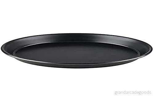 APS Pizzaform rund Ø 24/22,3 x 2,5 cm pizzabricka av blå plåt, obelagd, lång livslängd, för professionell pizzabakning 4004133735057