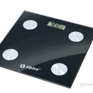 Alpina Smart Scale med kroppsanalys: inklusive fett och muskelmassa Bluetooth app svart 8711252187228 Alpina Smart Scale med kroppsanalys: inklusive fett och muskelmassa Bluetooth app svart 8711252187228