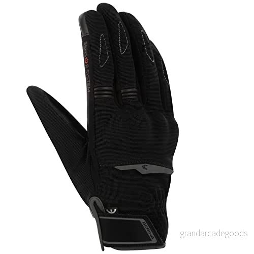 BERING, par Fletcher evo motorcykelhandskar svart, L/10 3660815163306
