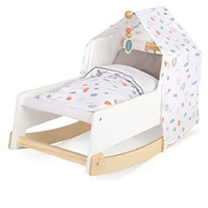 Small Foot Wooden Swing Doll Bed Little Button 4020972118134 Small Foot Wooden Swing Doll Bed Little Button 4020972118134