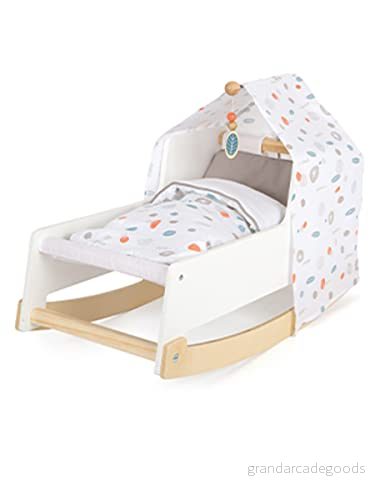 Small Foot Wooden Swing Doll Bed Little Button 4020972118134