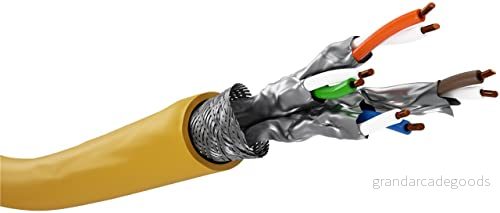 goobay 61126 CAT 8.1 läggningskabel 8 nätverkskabel/LAN kabel installation höghastighet 40 Gbits datakabel med S/FTP PiMF skärm/25 m 4040849611261