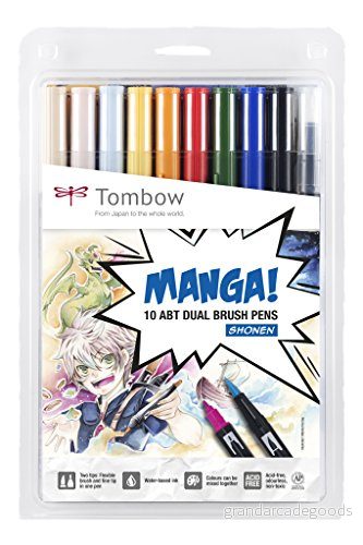 Tombow Manga Penna, Flerfärgad, 10 Stycken 4003198101029 Tombow Manga Penna, Flerfärgad, 10 Stycken 4003198101029