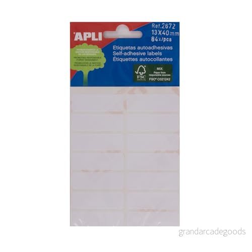 APLI 2672 Vita minipåseetikett 13,0 x 40,0 mm 6 ark 8410782026723