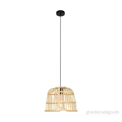 EGLO Hänglampa Glyneath med bambuskärm 9002759438739