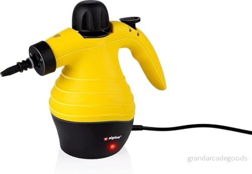 alpina Ångrengörare - handångrengörare kompakt och bärbar dödar bakterier med 10 tillbehör 1050 watt 8711252252858