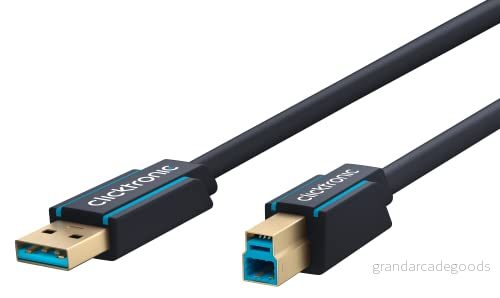 Clicktronic 70092 ledig USB 3.0 kabel, A/B kontakt, 1,8 m längd 4040849700927