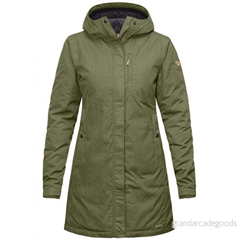 Fjällräven dam Kiruna vadderad parka, grön (grön 620), Large (tillverkarstorlek: L) 7323450266011