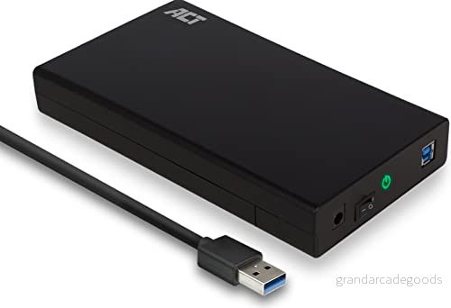 ACT hårddiskhölje 3,5 tums SATA I/II/III HDD, USB 3.0, UASP stöd, verktygsfritt hölje AC1405 8716065489675