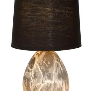 Lucide Bordslampa Marmo med keramikfot, svart 5411212470225 Lucide Bordslampa Marmo med keramikfot, svart 5411212470225