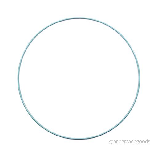 Vaessen Creative Metallring Ø 25 cm x 3 mm i Färgen Grön Stålring Cirkel Dekoring Metall för Pyssel, Torkade Blommor, Makramé, Drömfångare, Mobiler och Väggdekoration 8716052232192