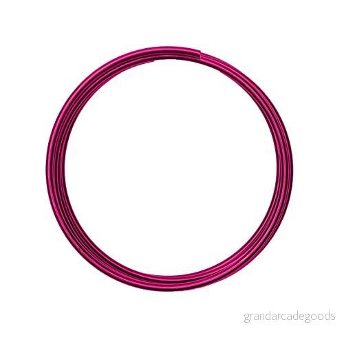 Vaessen Kreativ aluminiumtråd 4 mm 2 m stark rosa, 8716052143962