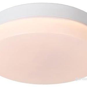 Lucide LED badrumstaklampa Biskit, vit, Ø 23 cm, plast 5411212792143 Lucide LED badrumstaklampa Biskit, vit, Ø 23 cm, plast 5411212792143