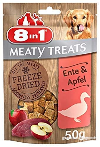 8in1 Meaty Treats Köttbitar för Hundar, Anka och Äpple, 50 g 4048422146162