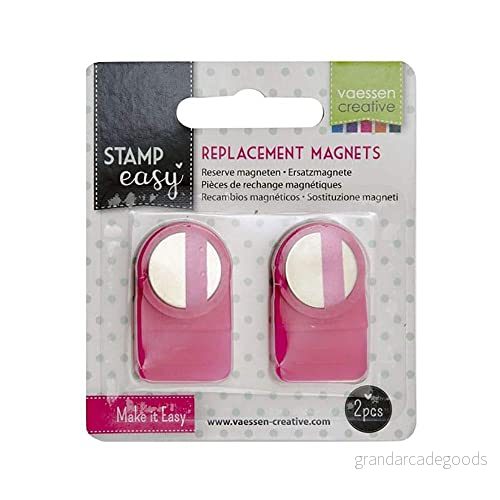 Vaessen Creative Stamp Easy ersättningsmagneter, 2 stycken, liten 8716052221820