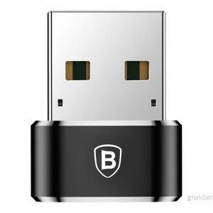 Baseus USB-C Till USB-A Adapter Svart 6953156263536