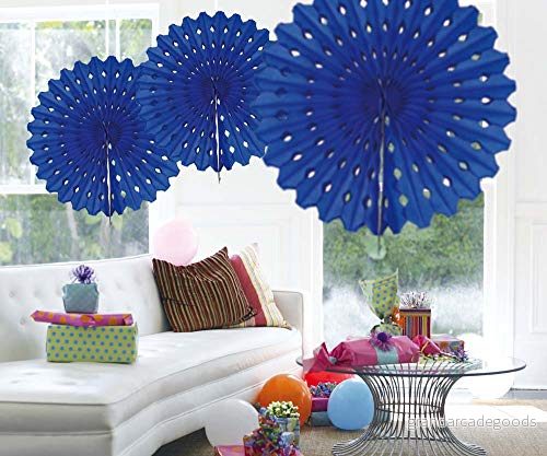 Folat Honeycomb Fan Blue 45cm 8714572603607
