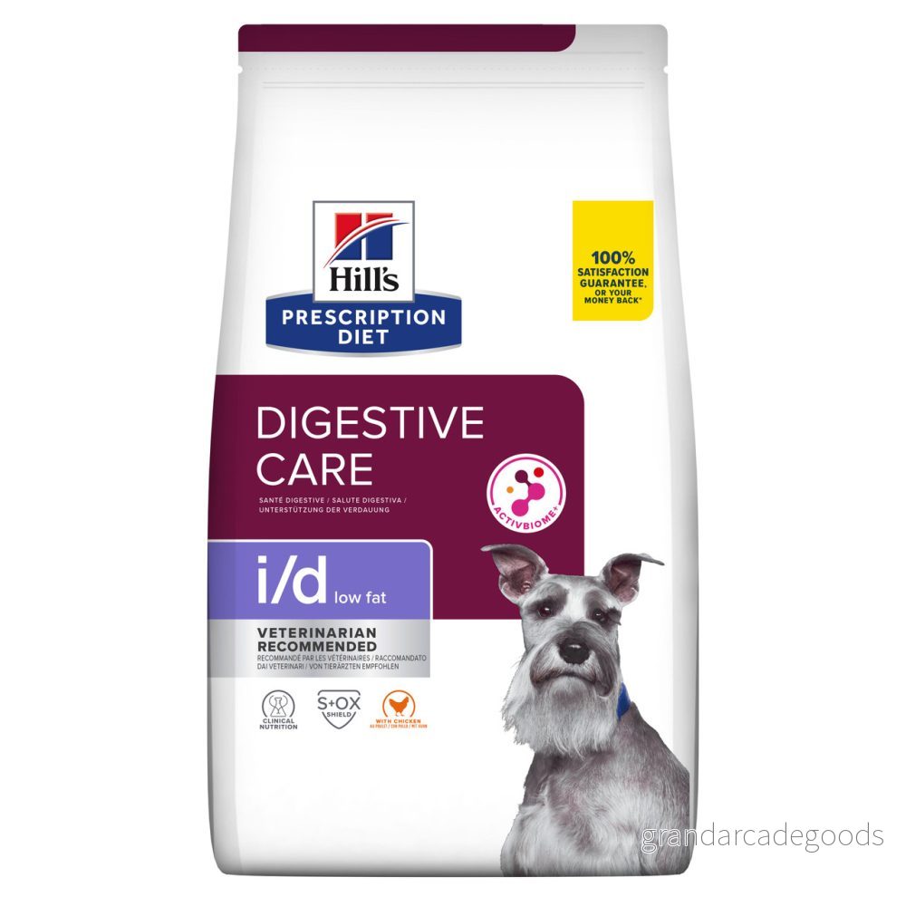 Hill's Prescription Diet i/d Digestive Care Low Fat Hundfoder - Kycklingsmak - 1,5 kg 52742040578