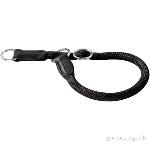 HUNTER Freestyle dressyr, hundhalsband, dragpropp, robust, väderbeständig, 55 (L), svart 4016739391117