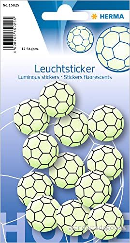 Herma ljusklistermärke Fußball, Klein 4008705150255