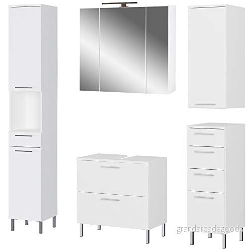 Germania badrum arvada, bestående av tvättställskylskåp 5 st set 150x190x35 cm 4005949827110