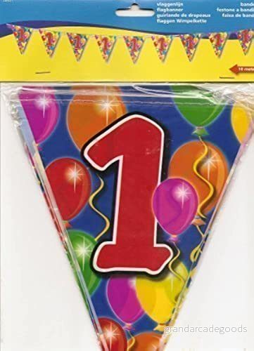 Folat 1 års kransballonger 10 meter 8714572045315