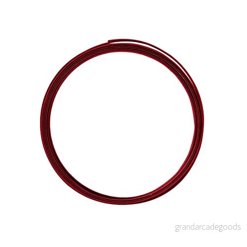 Vaessen Creative Aluminiumtråd platt präglad 5 x 1 mm m röd 8716052173679