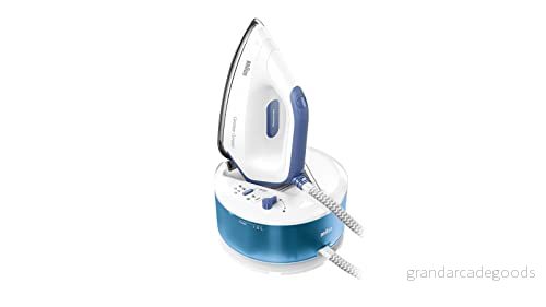 Braun CareStyle Compact IS 2143 BL Ångstrykjärn med FreeGlide 3D stryksula, vertikal ånga, 2400 watt, pumptryck 6 bar, ångpuff 400 g/min, stor 1,5 l vattentank, blå 8021098280602