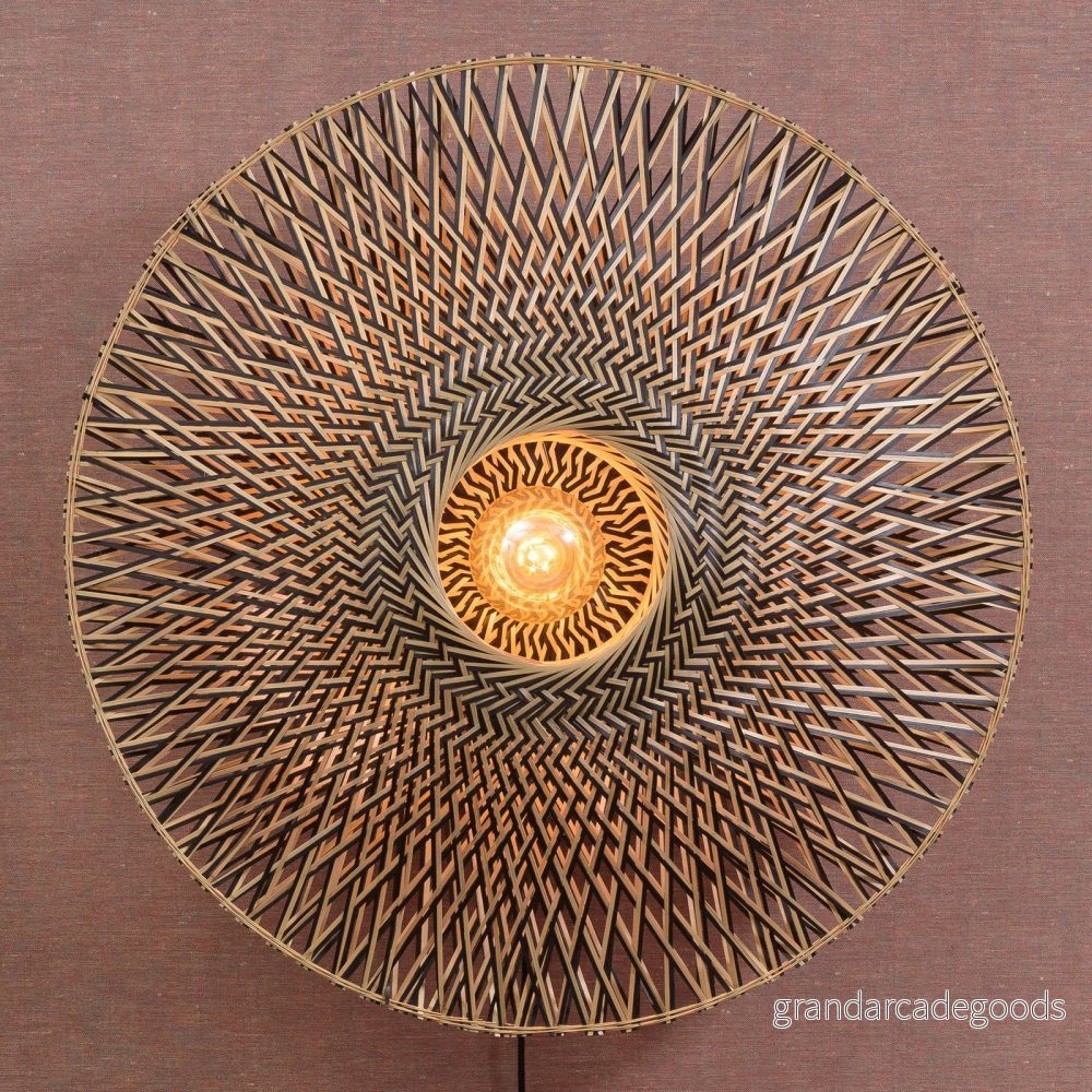 GOOD & MOJO Bali vägglampa av bambu, Ø 87 cm 8716248085731 GOOD & MOJO Bali vägglampa av bambu, Ø 87 cm 8716248085731