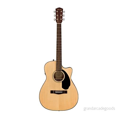 Fender CC 60SCE Konsert akustisk gitarr, valnöt greppbräda, naturlig 885978875610