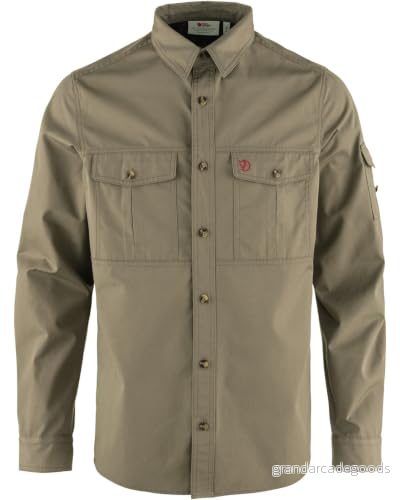 FJÄLLRÄVEN Singi Vandringströja för män Ls M Långärmad T shirt gRÖN 7323450978808