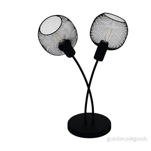 Eglo bord Wrington 1, 1 glödlampa vintage, industriell, retro, sängbord av stål, vardagsrum i svart, lampa med strömbrytare, E14 sockel 9002759433765