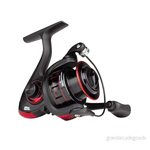 Abu Garcia Cardinal X spinnrulle spinnfiskerulle för rovfiskar öring, abborre, gädda, lax, svart/röd 36282081697