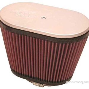 K&N universellt klämbart luftfilter: Hög prestanda, premium, tvättbar, utbytesmotorfilter: Flänsdiameter: 2 25 tum, filterhöjd: 6 flänslängd: 0 75 form: Oval, RD 4400 24844009043