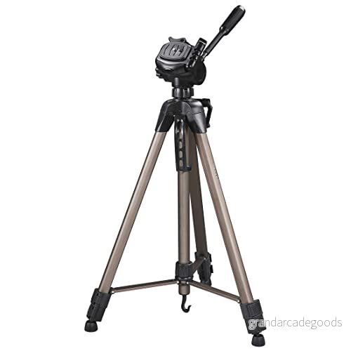 Hama kamerastativ Star 63 (lätt stativ med 3 vägs huvud, foto 66160 cm höjd, inkl. bärväska, lämpligt för SLR och systemkameror), champagne 4007249041630