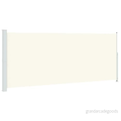 Infällbar sidomarkis 200x500 cm gräddvit 8720286138595