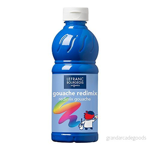Lefranc Bourgeois CC 188010 Gouachfärg för barn, Primär Blå, 500 ml 3013641880105