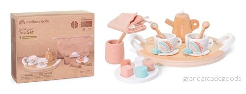 Miniland Trä Dolls barn te Set (94062) 8413082940621