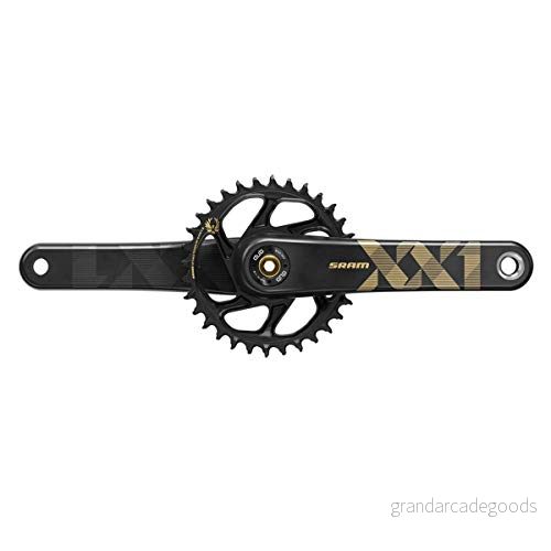 SRAM vevdelgarnitur XX1 örn 175 mm, 34T DM, svartguld, Boost 148 utan DUB innerlager, 00.6118.526.002 vebel, 165 32T, Fatbike 5 tum variant 710845813573