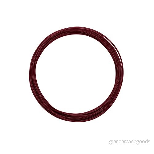 Vaessen Creative Aludraht Schmuck, Biegsam, Aluminium, Dunkelrot, 1,5 mm x 5 m, Oxblood, 8716052168385