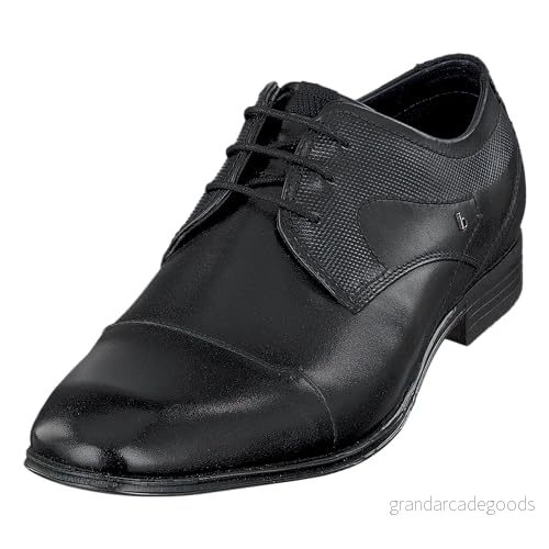 bugatti Eleganta snörskor black, Storlek: 47, Black Skinn 7613146122494