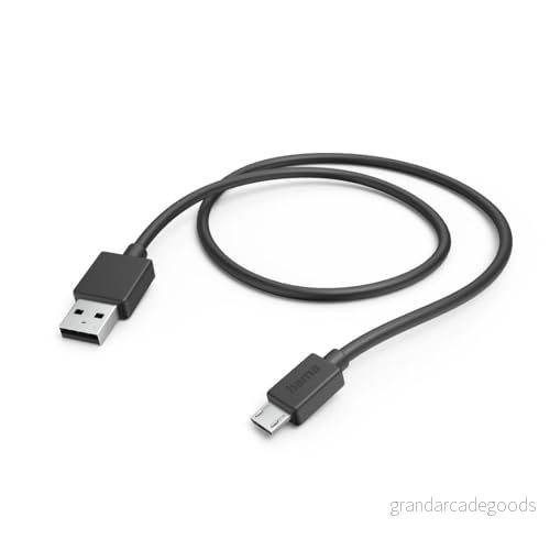 Hama laddkabel, USB A mikro USB, 1 m, svart 4047443486974