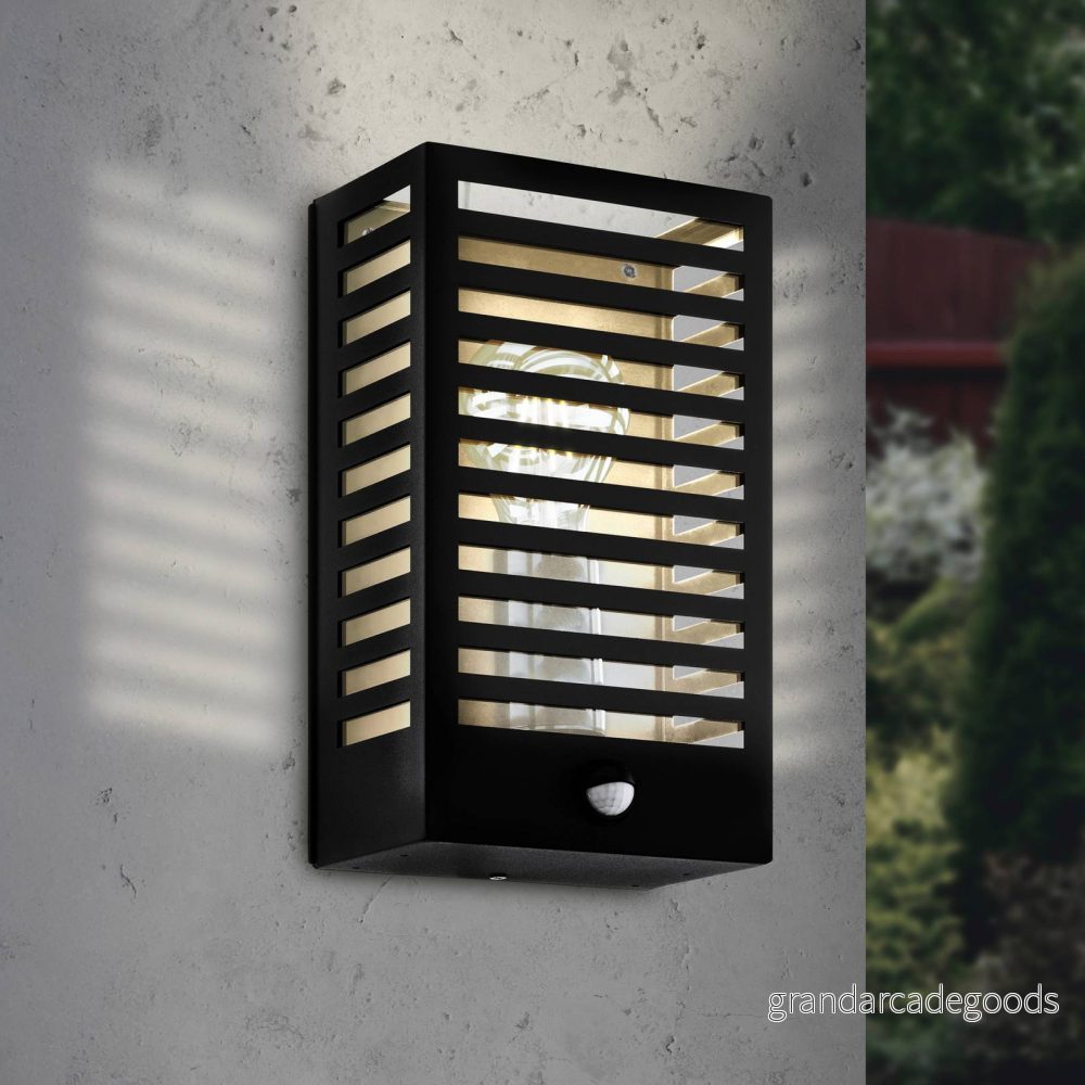 EGLO Alamonte 3 Utomhusvägglampa – Svart – Med Sensor 9008606230112 EGLO Alamonte 3 Utomhusvägglampa – Svart – Med Sensor 9008606230112