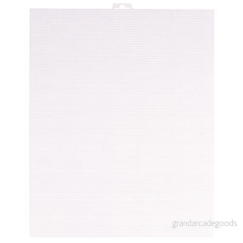 Vaessen Creative Plastduk, antal, flexibla nätark för hantverk, broderi och korsstygn, 10 stycken, storlek 26 x 32 cm eller 10,2 12,5 tum, transparent 8716052239078