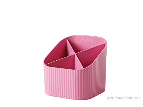 HAN skrivbordskoger Re X LOOP säger ja till 100% återvinningsbar, modern, ung design för alla skrivbordsredskap, rosa, 17238 956 4012473172876