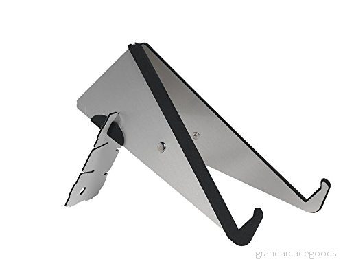 Ergoline ergonomisk multifunktionell justerbar ljus platt stativ för bärbara datorer och surfplattor svart/silver 8718868226792