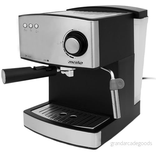 Adler MS 4403 Kaffemaskin, 850 W, Rostfritt Stål, 1,6 l, Svart 5908256836297