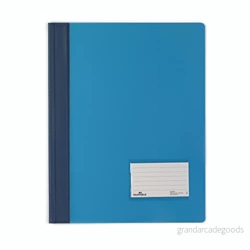 DURABLE Hunke & Jochheim snabbhäftare DURALUX®, genomskinlig folie, för A4 bredd, 280 x 332 mm, blå 4005546201641