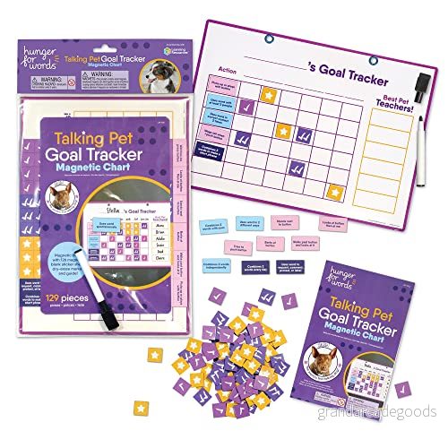 Hunger for Words Talking Pet Goal Tracker Magnetiskt diagram, Hundträningsdiagram multi 765023093575